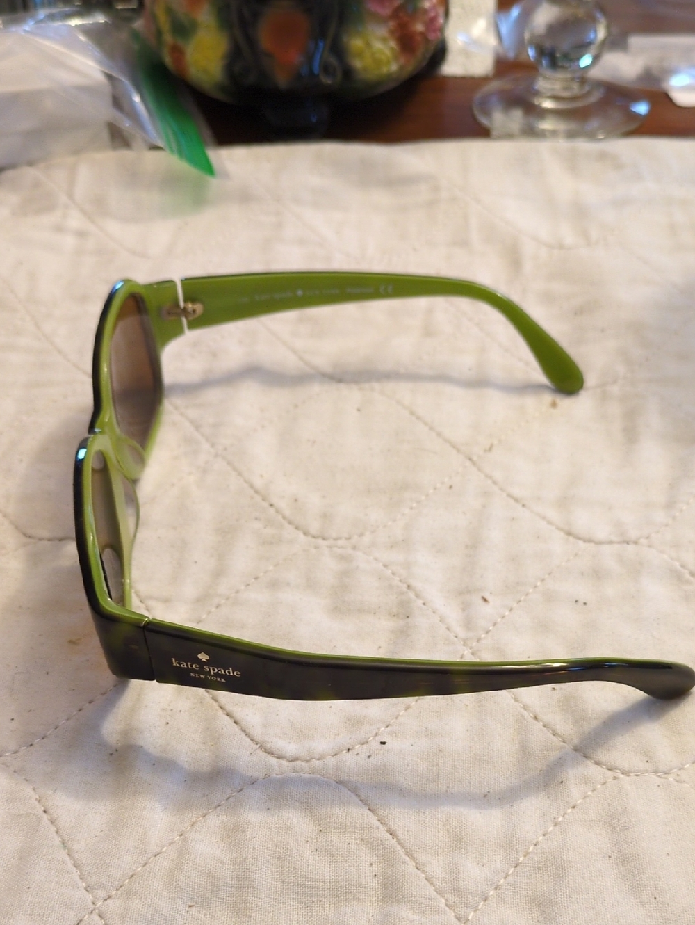 Kate Spade Briar/P/S DV2P Havana Tortoise  Olive Green Tortoiseshell Sunglasses